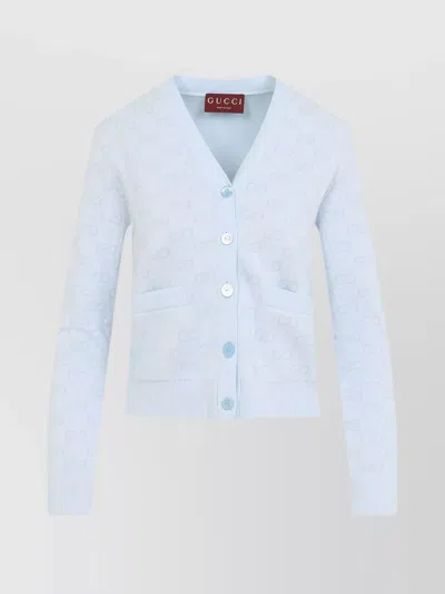GUCCI GG JACQUARD COTTON CARDIGAN