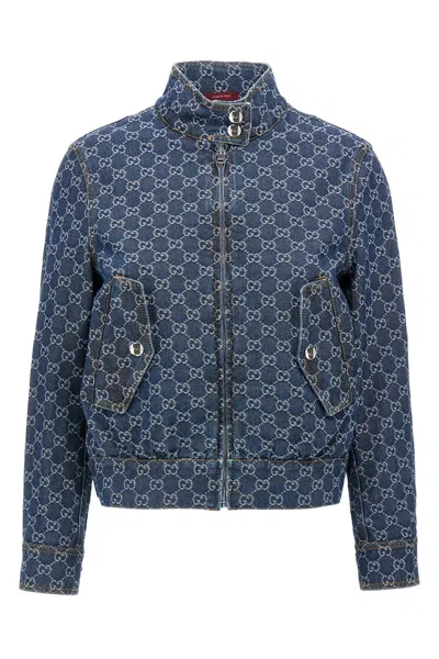 GUCCI GUCCI GG JACQUARD DENIM JACKET