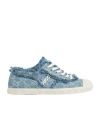 Gucci Gg-jacquard Denim Sneakers In Blue