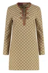 Gucci Gg Canvas Dress With Horsebit
