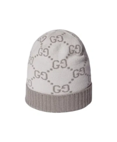 GUCCI GG CASHMERE JACQUARD HAT