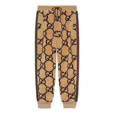 GUCCI GUCCI GG JACQUARD JOGGING PANT 'BEIGE EBONY'