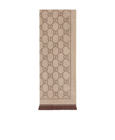 GUCCI GUCCI GG SUPREME JACQUARD SCARF