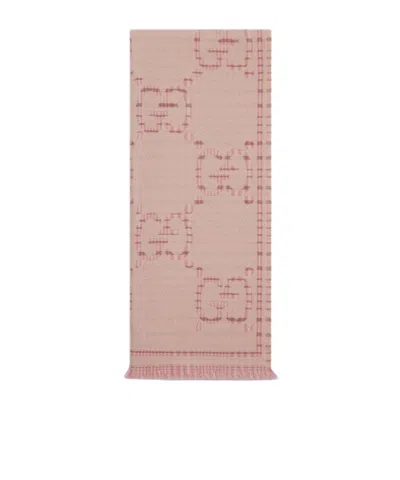 GUCCI GUCCI GG JACQUARD KNITTED SCARF
