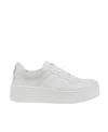 Gucci Gg Fabric And Leather Sneakers In White