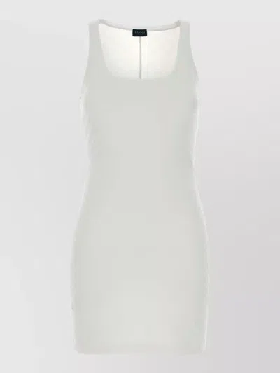 Gucci Gg Jacquard Mini Dress Scoop Neckline In Animal Print