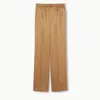 Gucci Gg Jacquard Pants In Brown