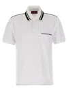 Gucci Men Gg Jacquard Polo Shirt In White