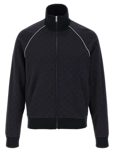 Gucci Gg Jacquard Polyamide Sweatshirt In Black