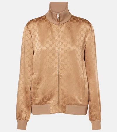 GUCCI GG JACQUARD SATIN BLOUSON