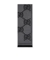Gucci Gg Jacquard Scarf In Black