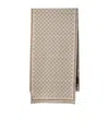 Gucci Women Gg Jacquard Wool Scarf In Neutral