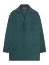 Gucci Gg Silk Jacquard Shirt In Green