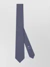 Gucci Gg Silk Jacquard Tie In Blue