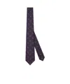 Gucci Gg Jacquard Silk Tie In Black