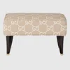 Gucci Hocker Mit Gg Jacquard In Beige