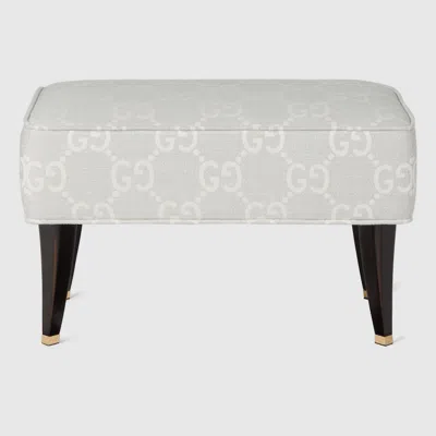 Gucci Hocker Mit Gg Jacquard In Grey