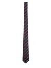 Gucci Jacquard Tie Diagonal Design In Brown