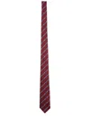 Gucci Men Gg Jacquard Tie And Stirrup In Red