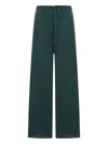 Gucci Gg Jacquard Silk Jogging Pants In Green