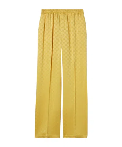 GUCCI GUCCI GG JACQUARD ELASTIC WAISTBAND PANTS