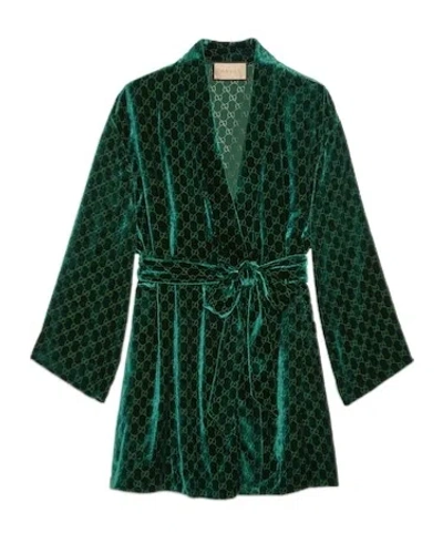 GUCCI GG-JACQUARD VELVET SHIRT