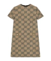 Gucci Kleid Mit Gg In Nude
