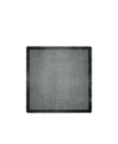 Gucci Gg-jacquard Wool Scarf In Gray