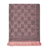 Gucci Gg Jacquard Wool Scarf In Pink
