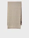 Gucci Women Gg Jacquard Wool Scarf In Neutral