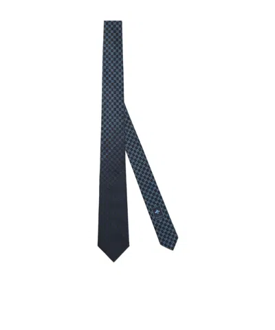 Gucci Gg Jcquard Tie In Animal Print