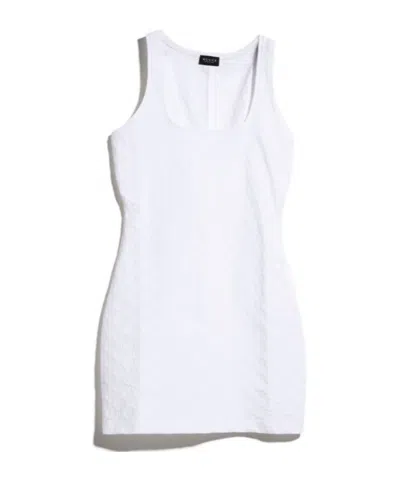 Gucci Gg Jersey Jacquard Dress In White