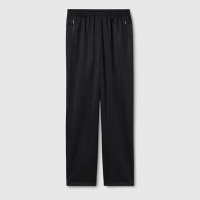 Gucci Jersey Leisure Pants With Embroidery In Black