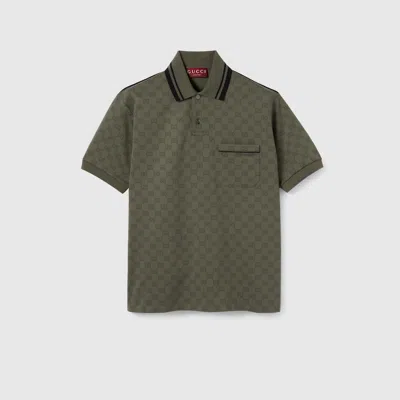 Gucci Gg Jersey Jacquard Polo Shirt