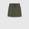 Gucci Gg Jersey Jacquard Shorts In Green