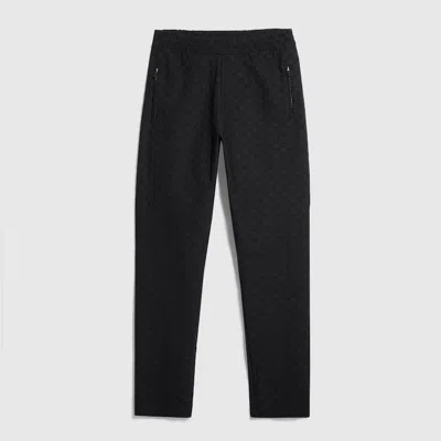 Gucci Gg Jersey Jacquard Sportswear Pants In Black