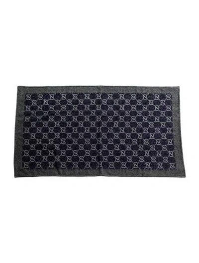 Pre-owned Gucci Gg Jumbo Beach Towel In Purple