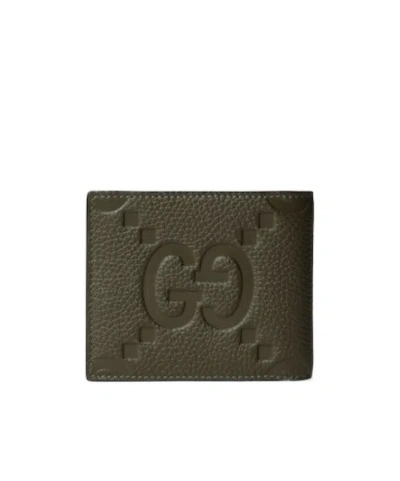Gucci Gg Jumbo Bi-fold Wallet In Green