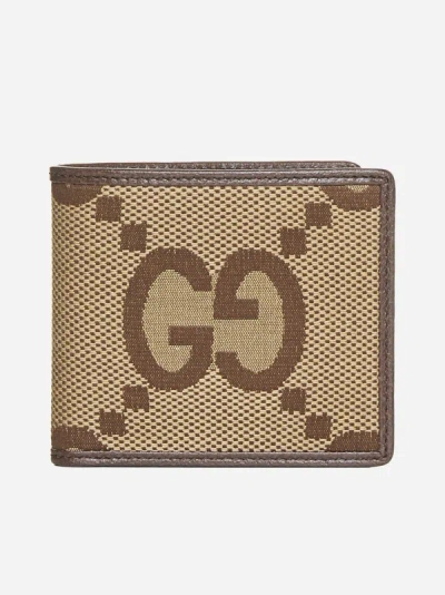 Gucci Gg Jumbo Fabric Bifold Wallet