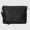 Gucci Gg Jumbo Medium Crossbody Bag In Black