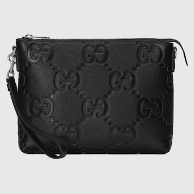 Gucci Gg Jumbo Medium Crossbody Bag In Black