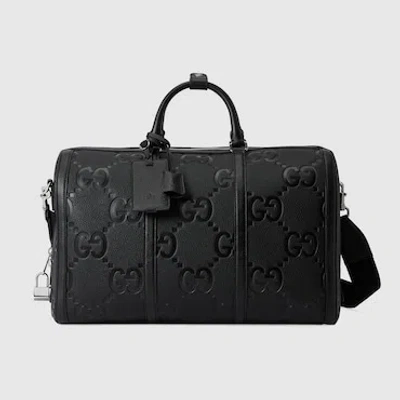 Gucci Jumbo Gg Small Duffle Bag In Black