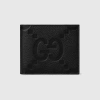 Gucci Monogrammed Full-grain Leather Wallet In Schwarz