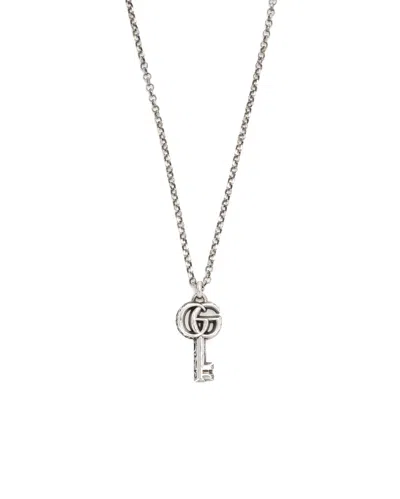 Gucci Gg Key Silver Necklace