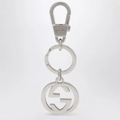 GUCCI GUCCI GG KEYCHAIN IN SILVER METAL MEN