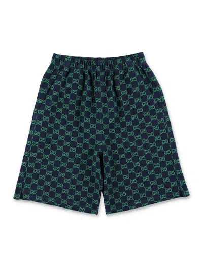 Gucci Gg Kids Shorts In Green
