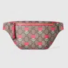 Gucci Printed Gg Belt Bag In Pink
