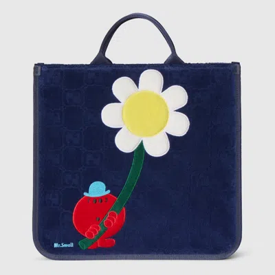 Gucci Gg Kinder-shopper Mit Stickerei In Blue