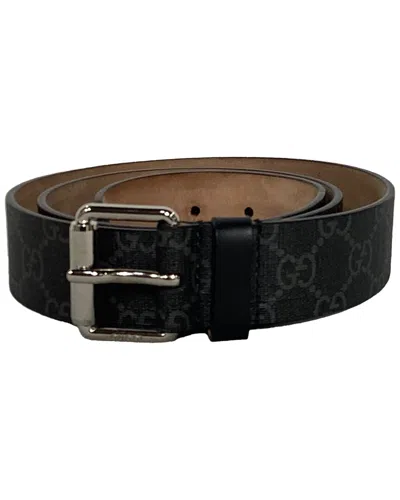 Gucci Gg Kingsnake Print Belt (authentic Pre-loved) In Black