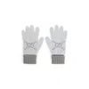 Gucci Gg-jacquard Gloves Knit In Gray